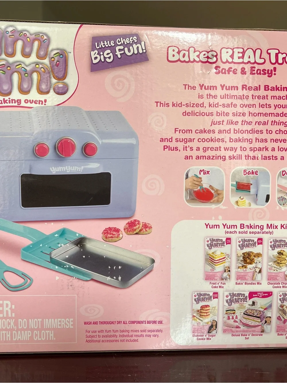 Real Baking Oven Toy for Kids — Purple Pretend Play Set